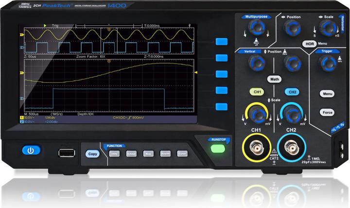 Produktbild Peaktech P 1400 Oscilloscop (CAT II 400V)