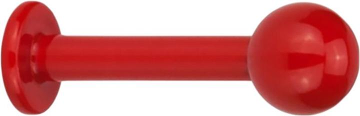 Star Piercing Labret Supernova Fire Red mit Kugel (Chirurgenstahl 316L, ohne Messing)