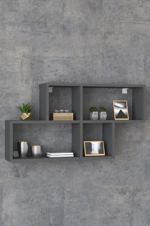 Produktbild VCM Holz Wandregal Hängeregal Regal Bücherregal Wandboard Deko Board Lusas (100 x 20 x 53 cm)