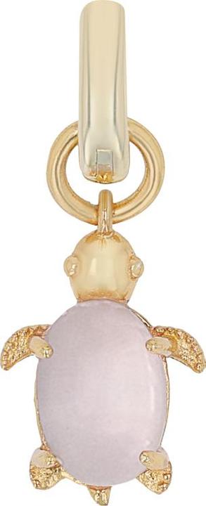 Amor Charms für Damen, 925 Sterling Silber, Glas | Schildkröte (Silber 925)