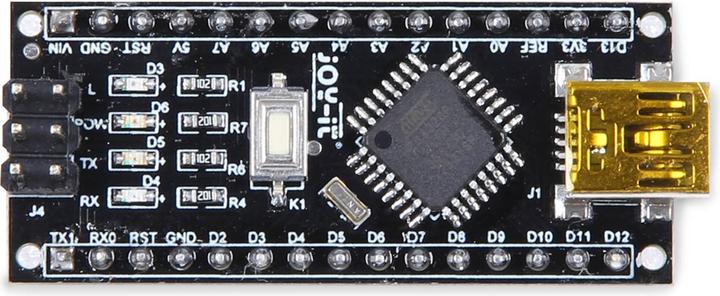 Actual product image Joy-it ARD Nano V3 Arduino compatible Nano Board ATmega328 Mini-USB
