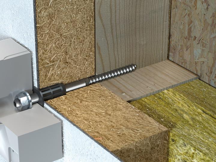Actual product image Tox Heavy-duty mounting system Thermo Proof Wood M12x190/80 (2 pcs.) (2 pcs.)