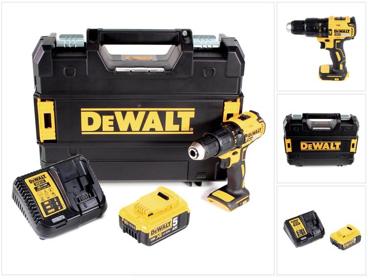 Produktbild DeWalt DCD 778 P1T Akku Schlagbohrschrauber 18V 65Nm + 1x Akku 5,0Ah + Ladegerät in TSTAK Box (Akkubetrieb)
