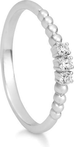 Breuning RING - BRILL. 0,115 Ct. H/si (51, 585/14 K Gold)