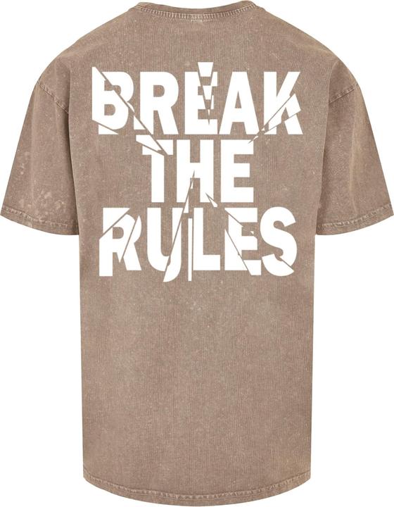 Actual product image Merchcode Break The Rules 2 Acid Washed Oversize Tee - 118129 (XL)