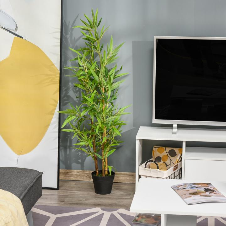 Produktbild Outsunny Künstlicher Bambus im Topf (120 cm)
