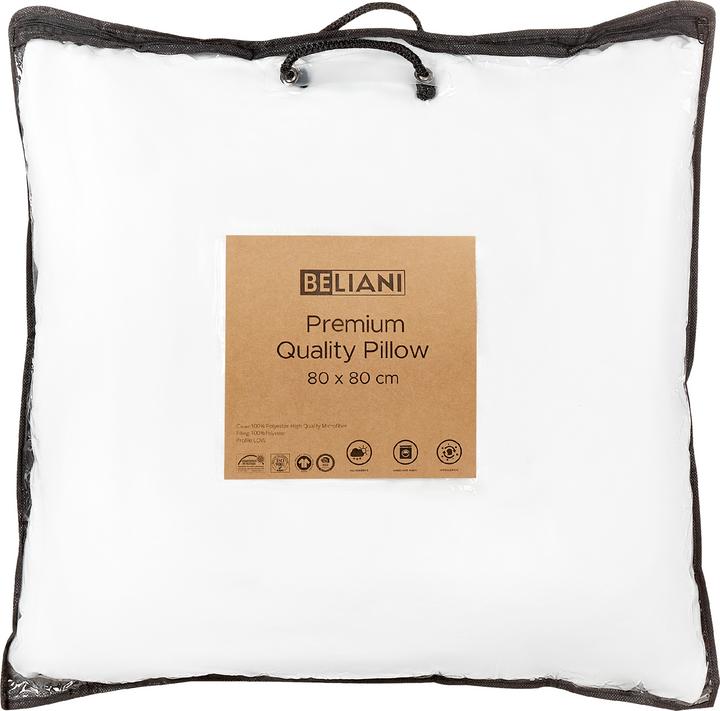 Produktbild Beliani Kopfkissen Polyester niedrig 80 x 80 cm MANA (80 x 80 cm)