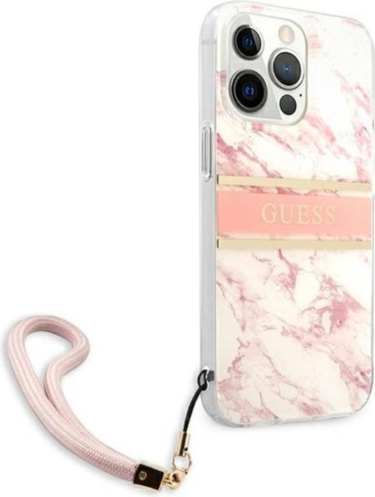 Produktbild Guess Hard Cover Marble Stripe with Strap (Apple iPhone 13 Pro Max)
