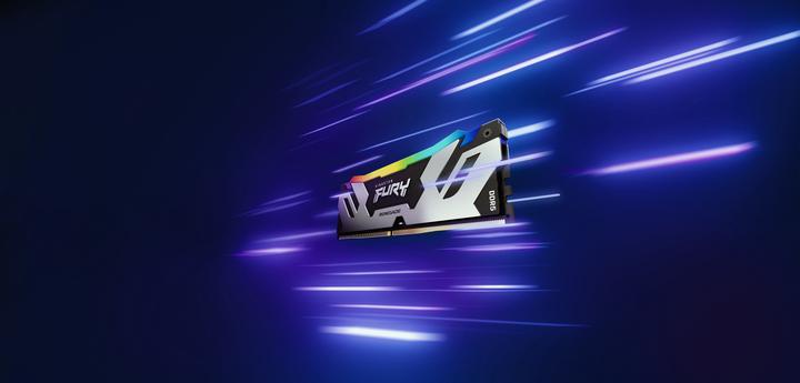 Actual product image Kingston 48GB 8800MT/s DDR5 CL42 CUDIMM Kit of 2 FURY Renegade RGB Silver (2 x 24GB, 8800 MHz, DDR5 RAM, CU-DIMM)