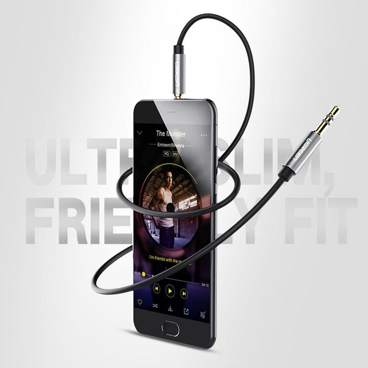 Produktbild Ugreen AV119 3.5mm AUX 5m jack cable (black) (5 m, 3.5mm Klinke (AUX))