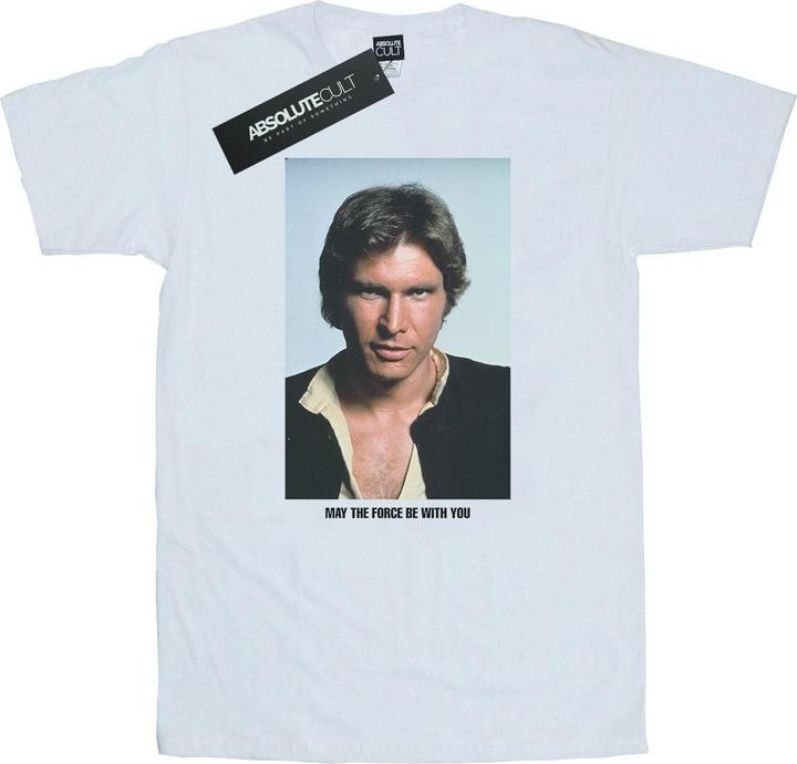 Actual product image Star Wars Mens Han Solo May The Force T-Shirt (M)