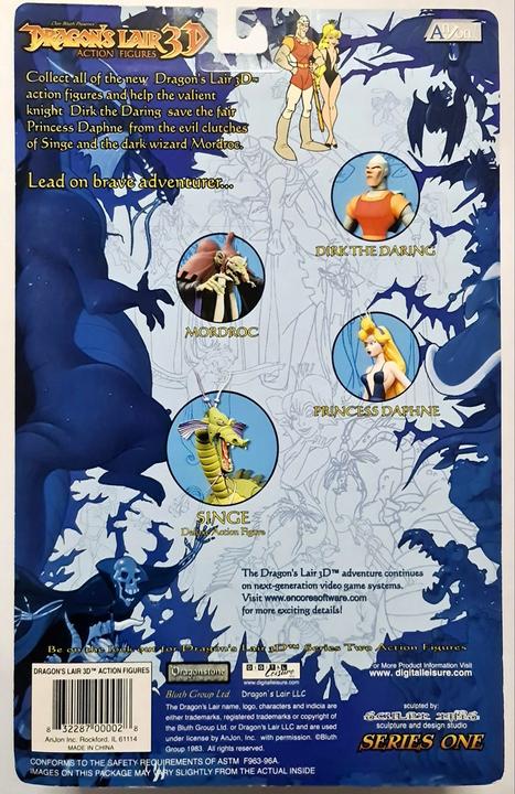 Produktbild Don Bluth presents Dragon's Lair 3D Actionfiguren Princess Daphne with Fire Drake