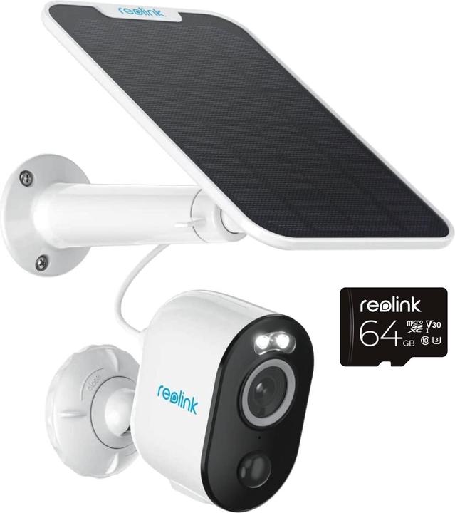 Reolink Argus Series B330+Solar Panel+64GB SD Card-5MP (2592 x 1920 Pixels)