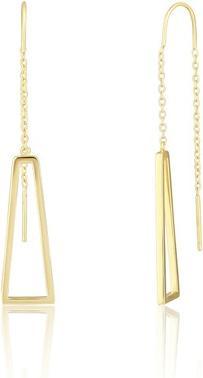 JVD Stylish long gold plated earrings SVLE1877X75GO00