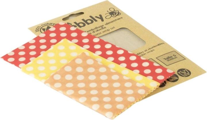Produktbild Pebbly Bienenwachstücher, 3er Set, S-M-L (3 x)