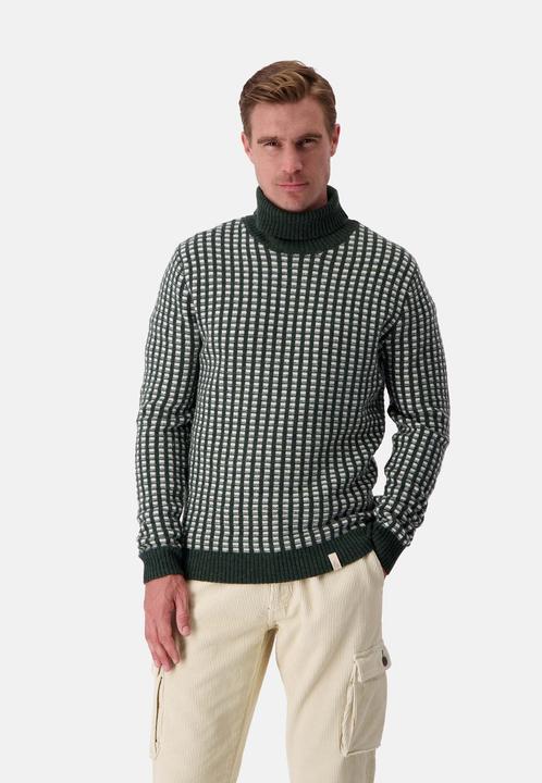 Actual product image Colours & Sons Turtleneck jumper Two Tone Intarsia (M)