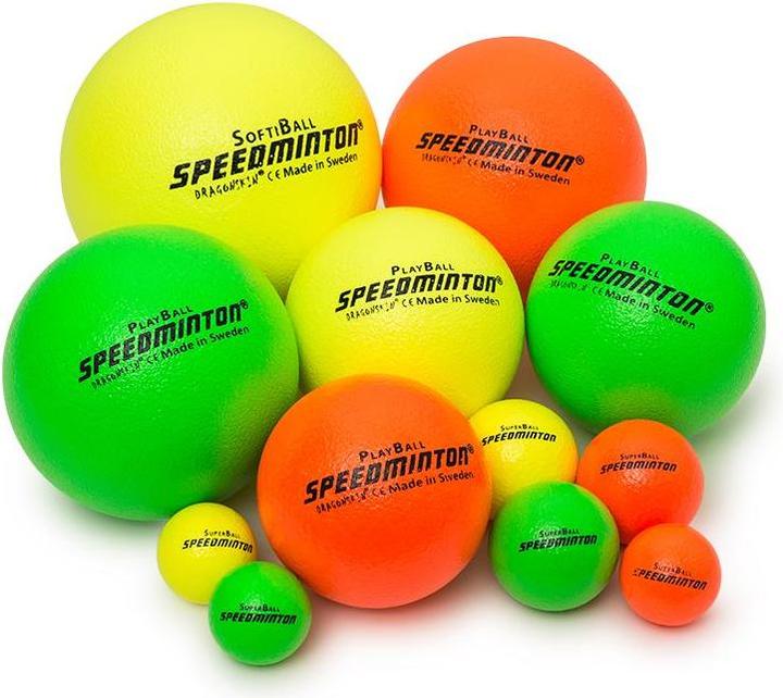 Actual product image Speedminton Dragonskin Ball 16cm, Neon Yellow