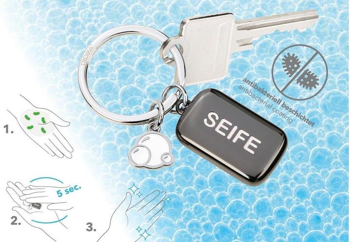 Immagine prodotto Troika Portachiavi Soap Bubble nero, argento