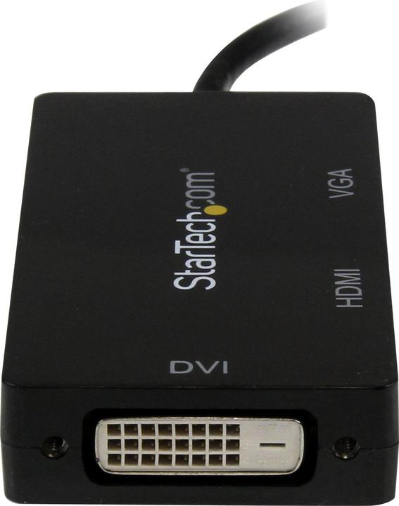 Produktbild StarTech Mini DisplayPort auf HDMI / DVI / VGA Adapter - 3-in-1 mDP Konverter - 1920x1200/1080p - Reiseada... (HDMI, DVI, VGA, 10 cm)