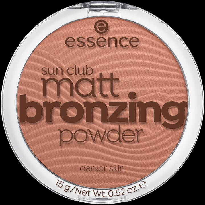 essence sun club matt bronzing powder (#EBC0A7, Bronzer, 4.25 g)
