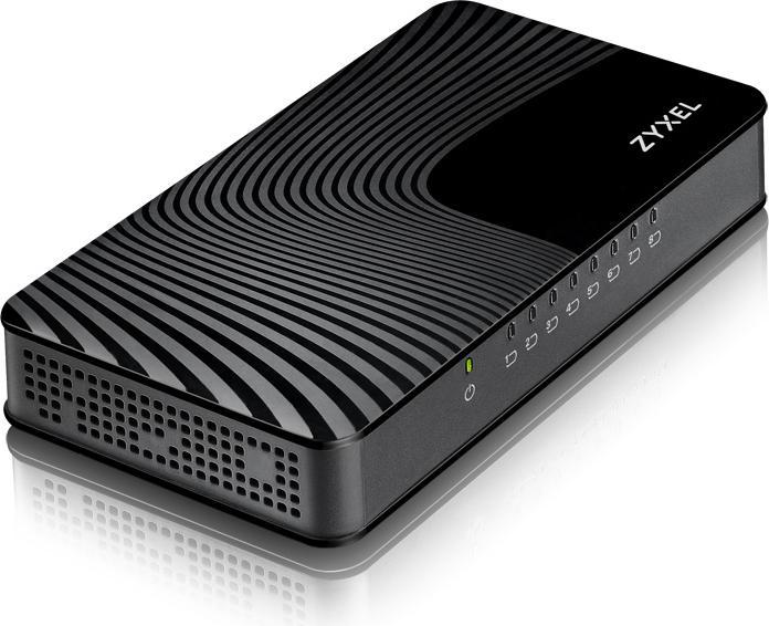 Image du produit Zyxel GS-108SV2 Commutateur multimédia Gigabit Ethernet de bureau à 8 ports (8 Ports)