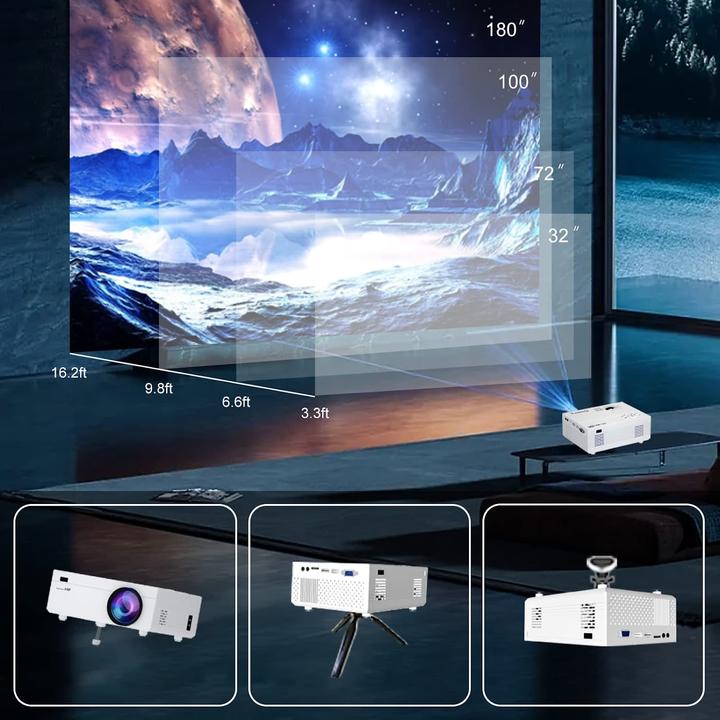 Actual product image Ysametp Mini Beamer (Full HD, 10000 lm)