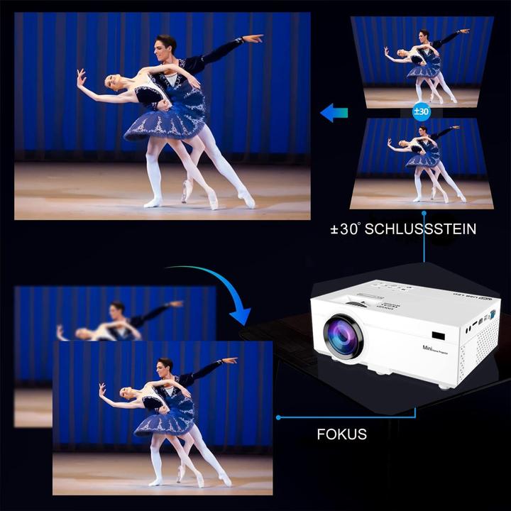 Actual product image Ysametp Mini Beamer (Full HD, 10000 lm)