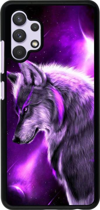 Actual product image PhoneLook Purple Sky Wolf cover (Samsung Galaxy A32)