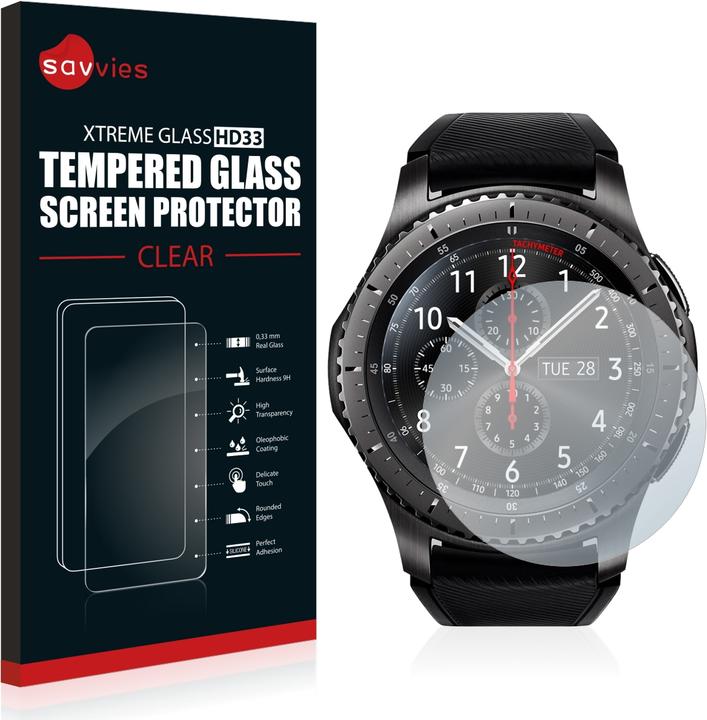 Immagine prodotto Savvies Vetro Temperato Pellicola Protettiva (Gear S3 Frontier)