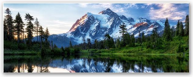 Produktbild Trenddeko Papp - Mountain Wilderness (80 x 30 cm)