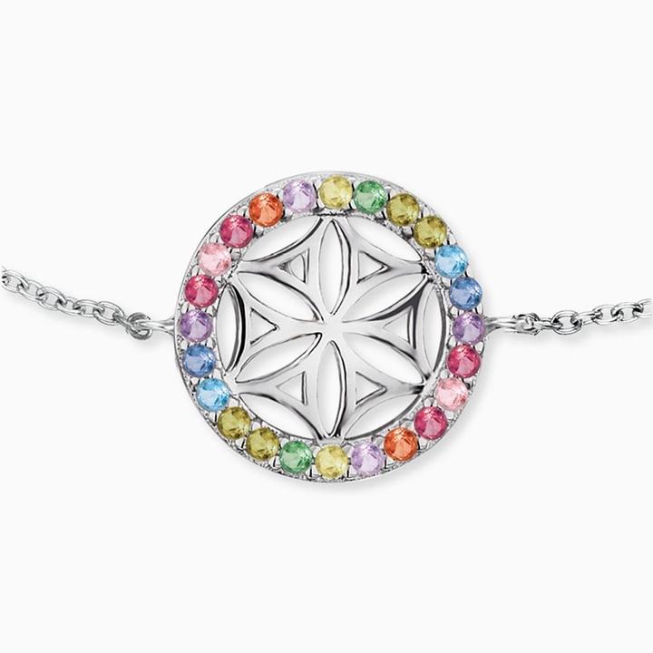 Immagine prodotto Engelsrufer L'angelo chiama il fiore della vita Bracciale (17 cm, Argento 925)