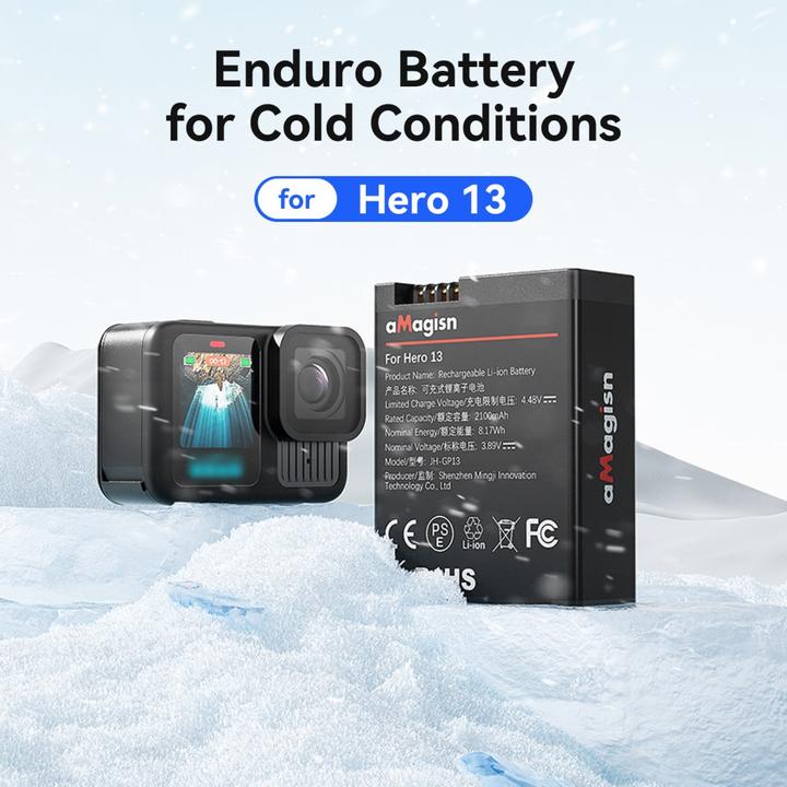 Actual product image aMagisn GoPro Hero 13 Enduro Ersatz Akku (GoPro Hero 13)