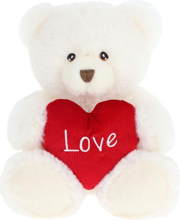 Actual product image Keel Keeleco Bear Cream Heart 20cm