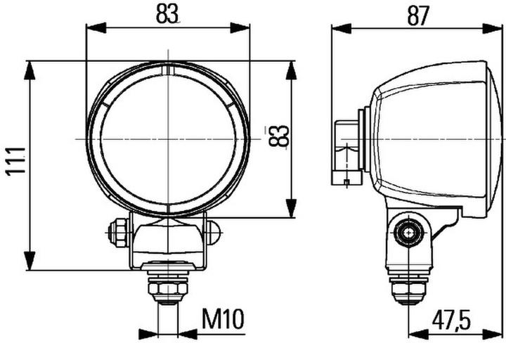 Immagine prodotto Hella Fari da lavoro alogeni Module 70 illuminazione ad ampio raggio
