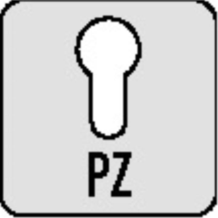 Produktbild Hewi Kurzschildgarnitur 111R01.110 97 Kunststoff 97 PZ abgerundet Drückergarnitur (Türgriff)