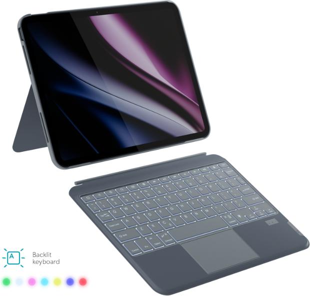 Actual product image Epico Backlit Keyboard Case iPad Pro 11" M4 (DE)
