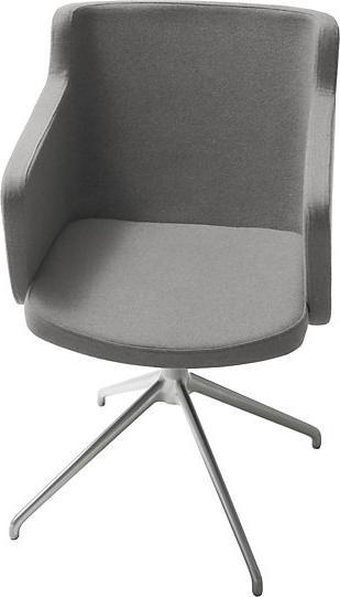 Actual product image Topstar SFH meeting room armchair, 3D seat joint and aluminium five star base, light
