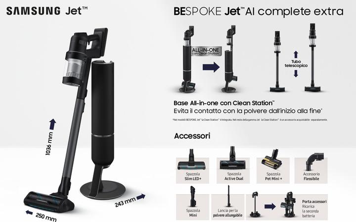 Actual product image Samsung Bespoke Jet AI VS28C9784QK/WA