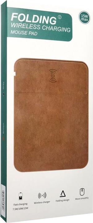 Productafbeelding OEM Other Computer Accessory Mouse pad with wireless charger 15W OJD-82 brown grey