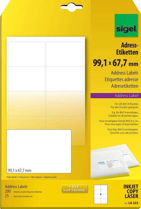 Produktbild Sigel Adress-Etiketten