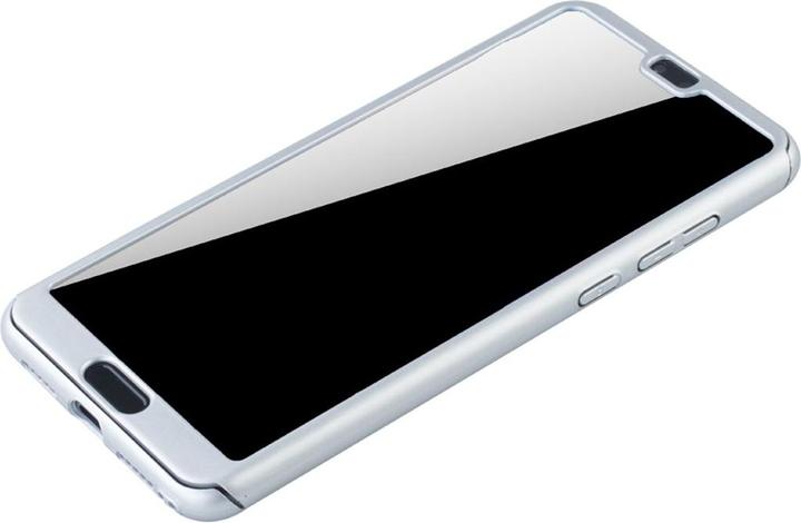 Actual product image König Design Case Mobile Protection for Huawei P20 Pro Full Case Cover Screen Protector Cases Silver (Huawei P20 Pro)