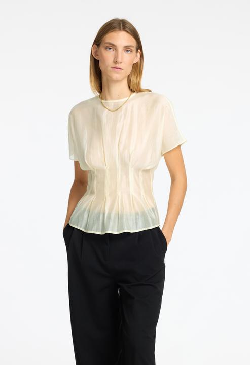 Actual product image Selected Femme Structured top with short sleeves (42)