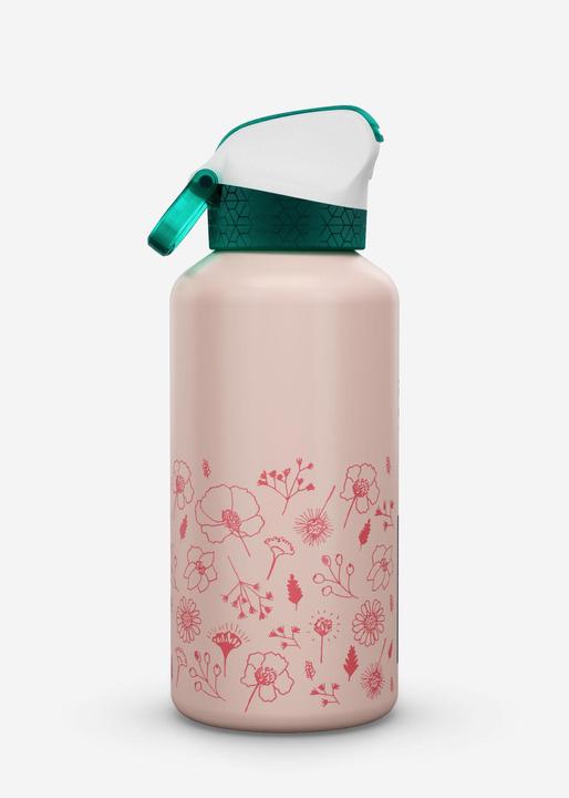 Produktbild Quechua Trinkflasche 0,6 l Schnellverschluss Trinkhalm Aluminium - 900 (0.60 l)