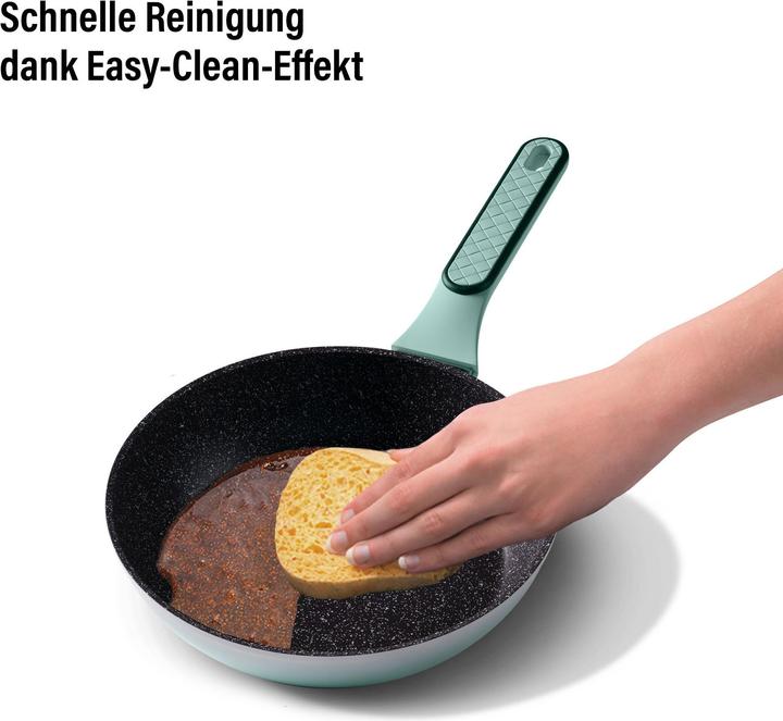 Produktbild Stoneline Mint Kochgeschirr-Set 11-teilig mit Deckeln, beschichtete Töpfe & Pfannen (Pfannenset + Topfset, Keramik)