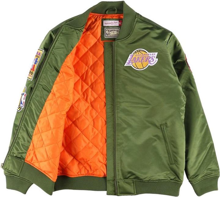 Image du produit Mitchell & Ness NBA Flight Satin - LA Lakers Veste à Bomber - 103809 (M)