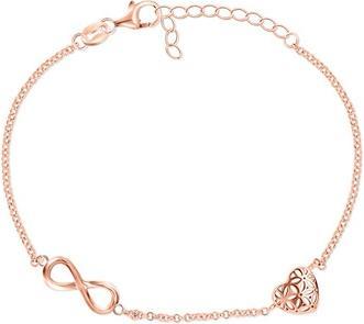 Brilio Silver - Stylish bronze bracelet with ornaments BRC33R