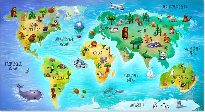 Immagine prodotto CoverYourDesk Mappa del mondo (74 x 40 cm)