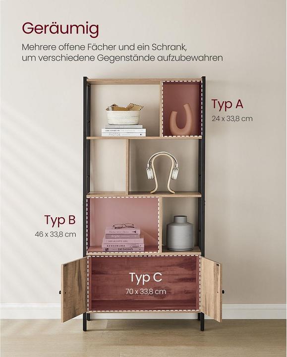 Actual product image Vasagle Sam (74 x 30 x 154.5 cm)