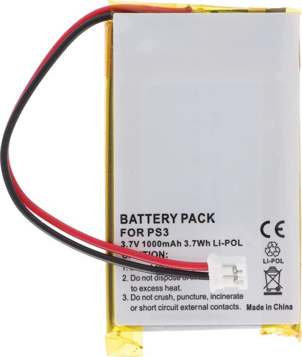 Actual product image Sony Akku PS3 SIXAXIS Wireless-Controller Akku LIS1359, LIP1359 (1 pcs., Device specific, 1000 mAh)