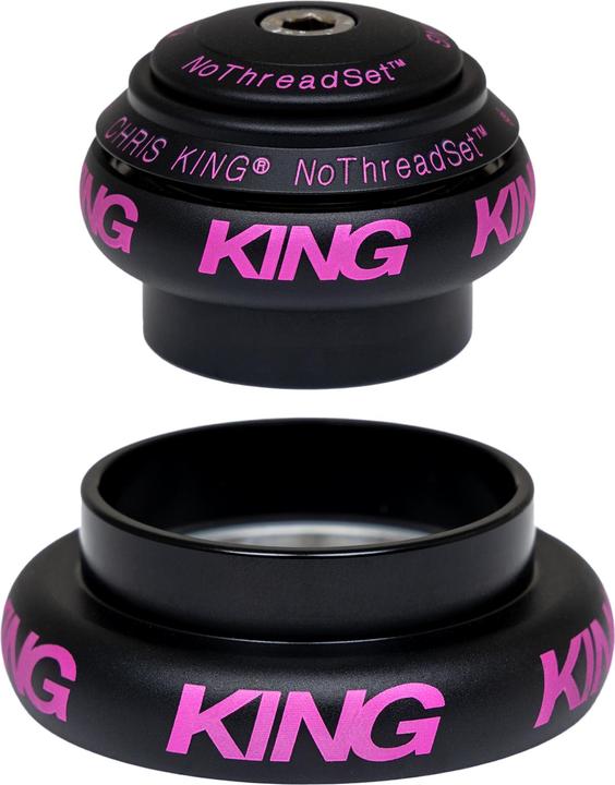 Chris King NoThreadSet Tapered Headset, Steel-Bearings, 1 1/8"-1 1/4", GripLock, EC34/28.6 |